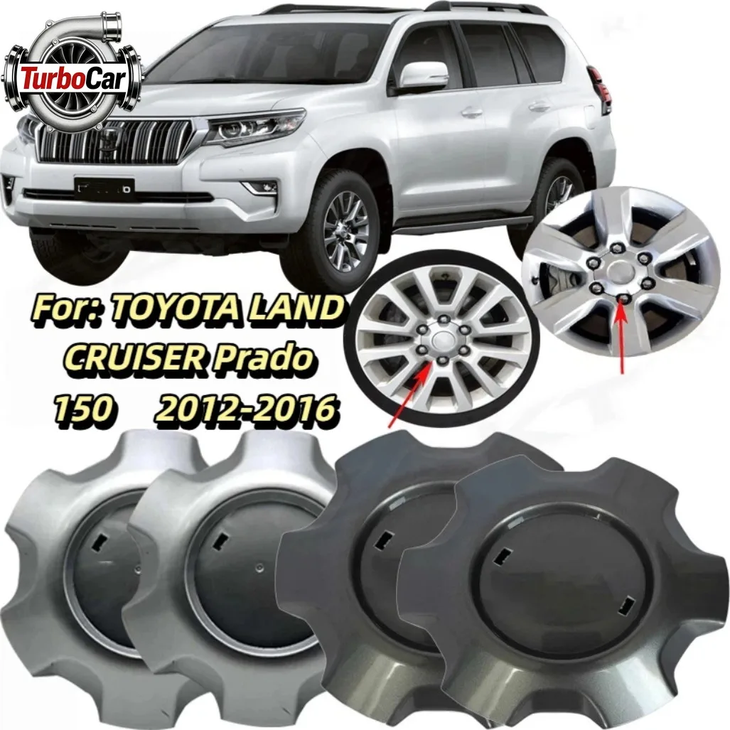 

For Toyota Prado FJ150 2012-2016 Wheel Center Hub Cover ABS Durable Car Wheel Rim Cap Replacement
