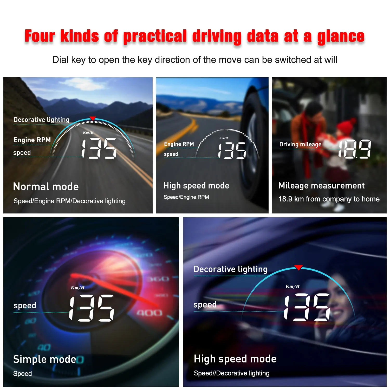 M8 Intelligent Car HUD Head-up Display Function HD Portable Driving display Aliexpress Online Shop