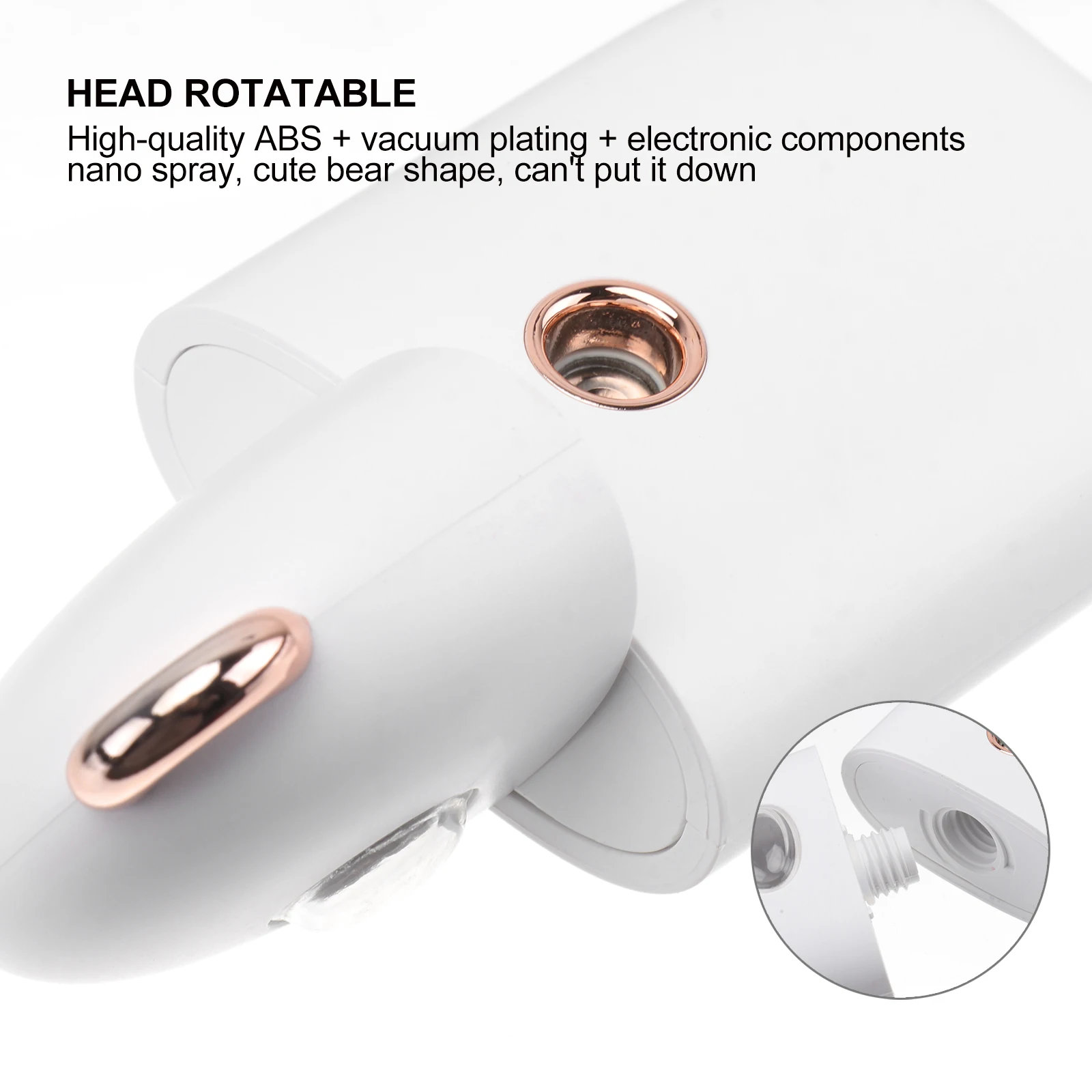 

Portable Face Sprayer Facial Humidifier Hydrating Mister Skin Moistener Care Mist Steamer For All Skin Types Home