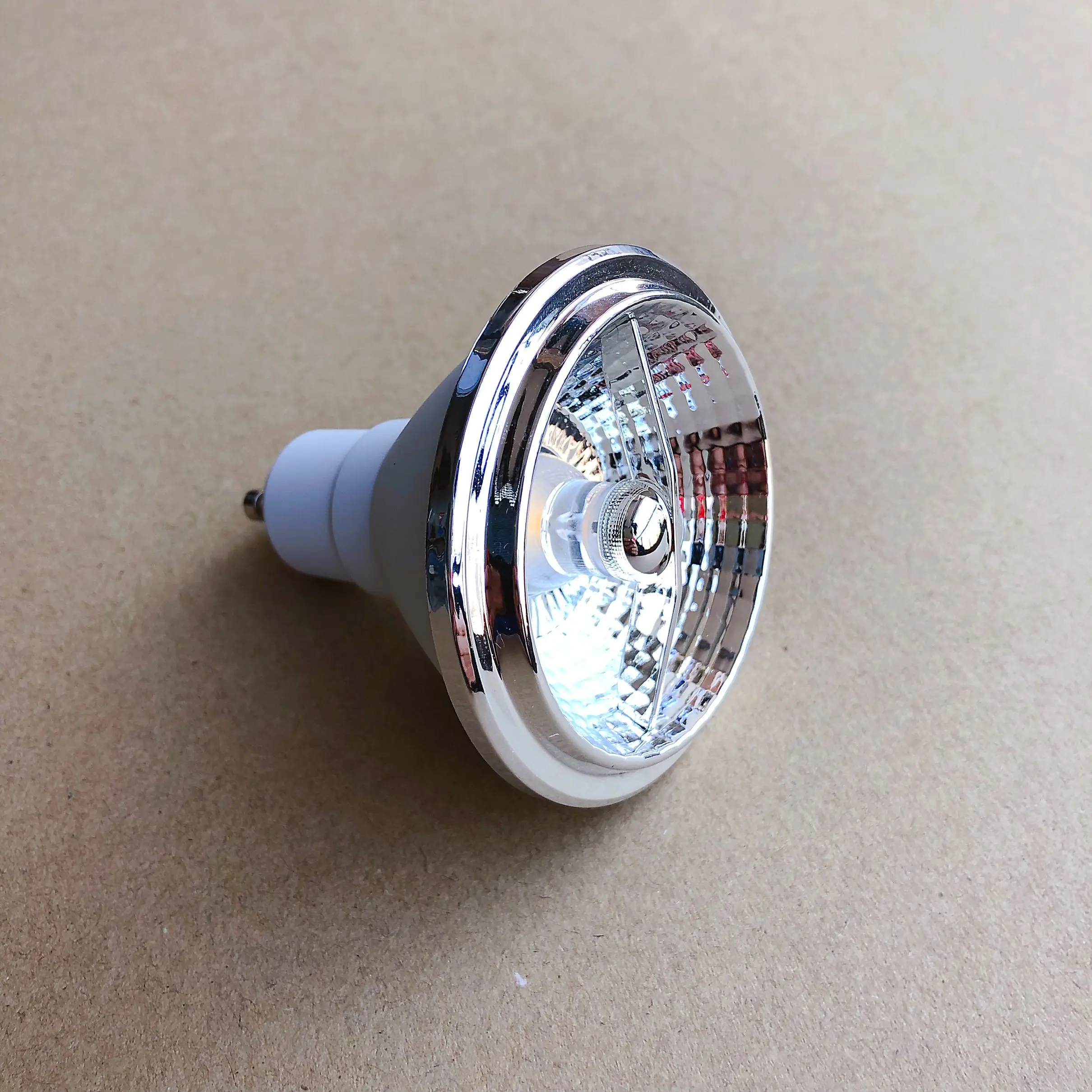 고출력 COB LED 스포트라이트 전구 램프, AC85-265 LED 오목한 천장 램프, 실내 조명, 따뜻하고 차가운 흰색, GU10, 7W, AR70, GU10