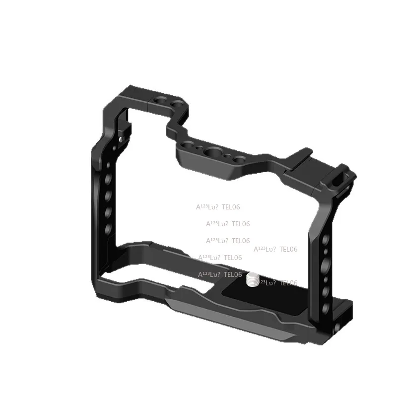 For Canon R50 Camera Cage Aluminum Alloy Full Housing Rig Wood Handle Video Mount Accessories