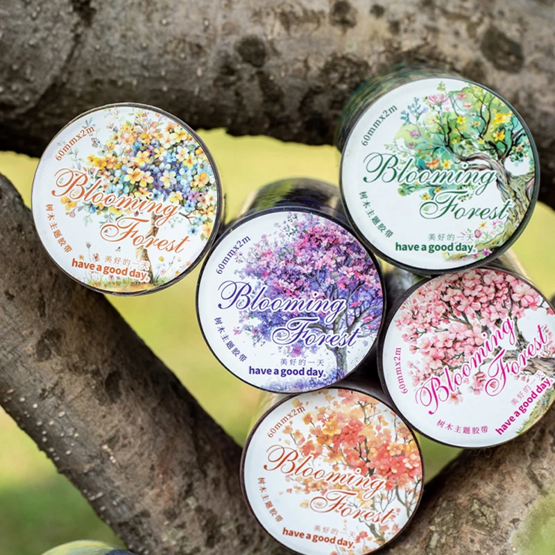 Mr Paper,cute tape Tree Themed Tape washi tape kawaii colourful tape stationery washi tape set office supplies washi tape