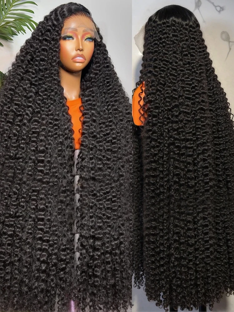 

40 46-дюймовые парики из натуральных волос с бирманской кудрявой шелковистой текстурой, 13x6 HD Lace Frontal, глубокая волна, распродажа, оригинальные человеческие волосы, 300% плотность