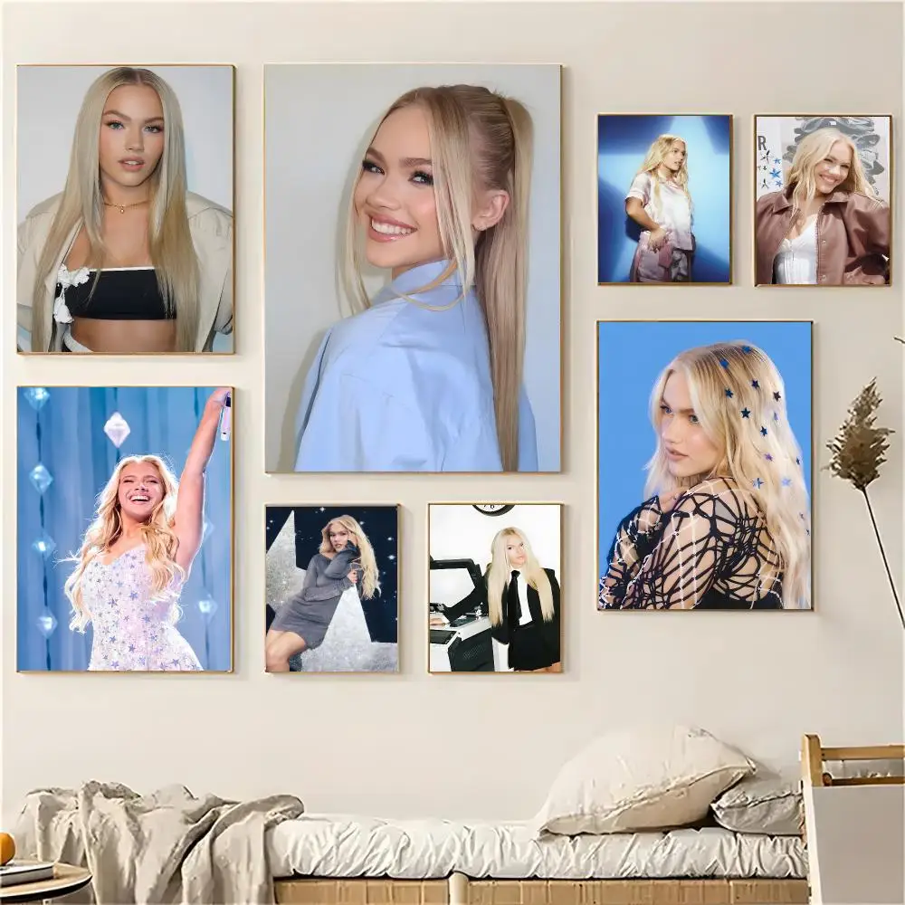Freya Skye Singer Poster Self-adhesive Decal Living Room Bedroom Party Bar Decor Moisture-proof Fade-resistant