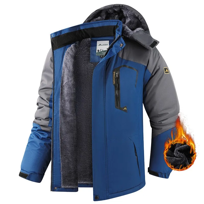 Loose Fit Hooded Jacket Regular Length with Non Iron Treatment Letter Pattern Waterproof Shooting Sport Jacket for Men and Women