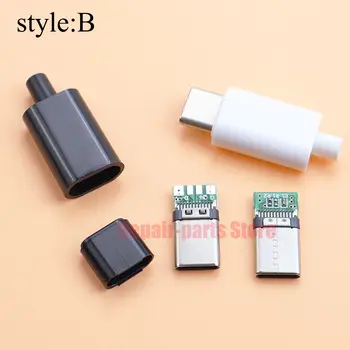 10 conectores USB tipo C de 2/6/16/24 pines, conector hembra para puerto de carga, SMD, SMT, PCB, soldadura, reparación DIY, conectores USB-C tipo C. 8 best sales USB C bricolaje - №7