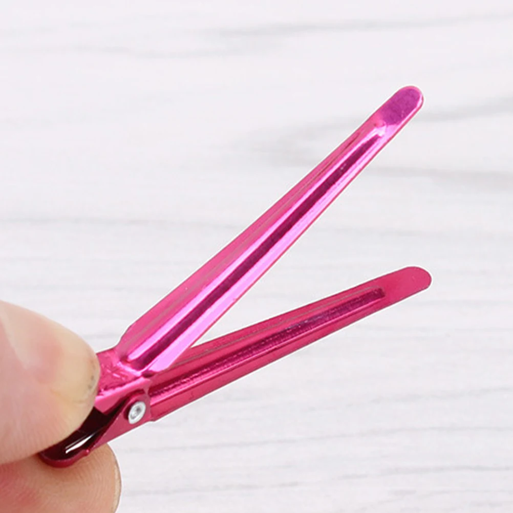 

50pcs Colorful Aluminum Hair Clips Smooth Edges Salon Quality Perm Duckbill Barrette Women Hairstyling Accessories