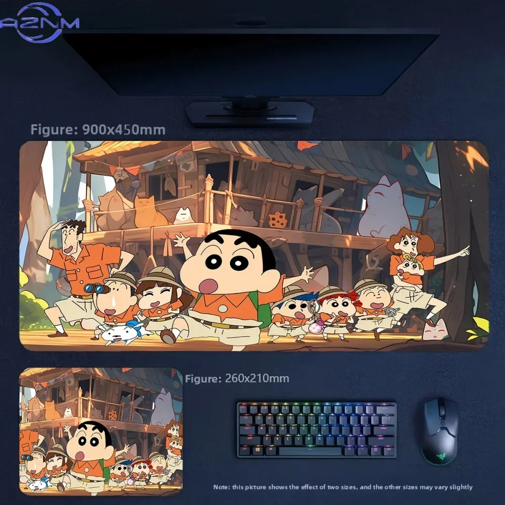 Animation Crayon Shin Chan and His Friends Non-slip  Mouse Pad Children's Day Gift Birthday Gift Animation Peripherals