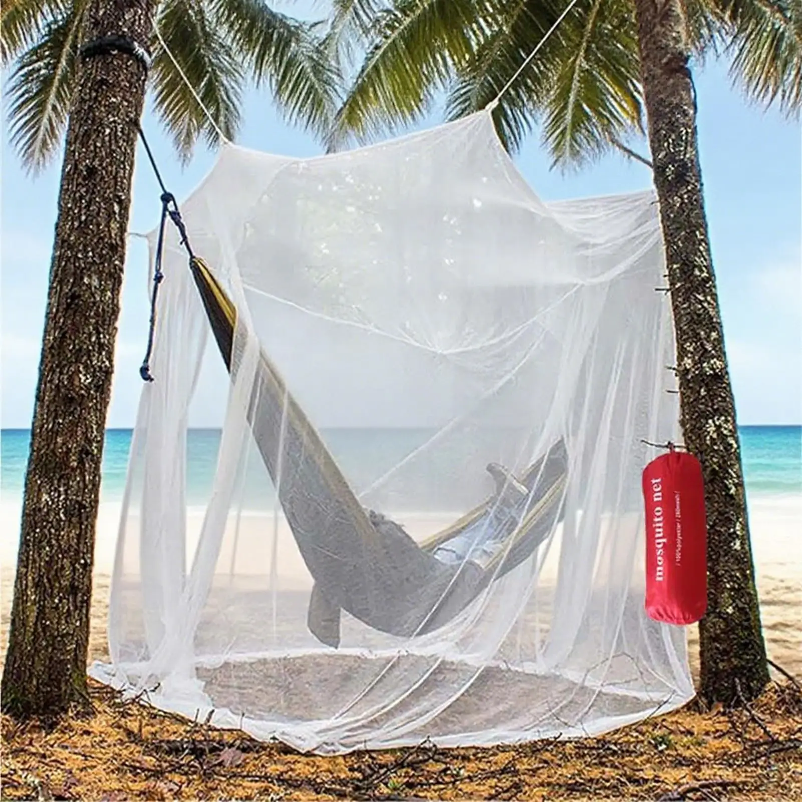 Fly Net For Patio Portable Large Bed Canopy Baby Toddler Bed Protection For Garden Courtyard Stand Deck Boat Truck RV Porch