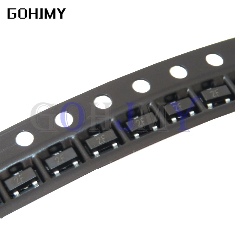 100pcs MMBT2907 SOT-23 Transistor MMBT2907ALT1G SOT23 MMBT2907 2N2907 2F SMD Triode