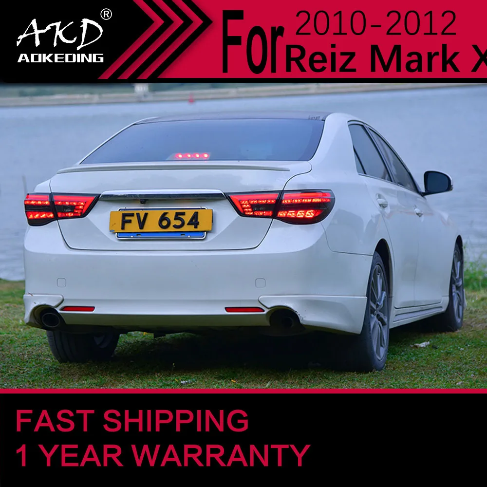 مصباح خلفي ليد للسيارة لتويوتا مارك إكس ، مصباح التوقف الخلفي ، إشارة الفرامل DRL ، الضوء الخلفي العكسي ، إكسسوارات السيارات ، صانعة #3