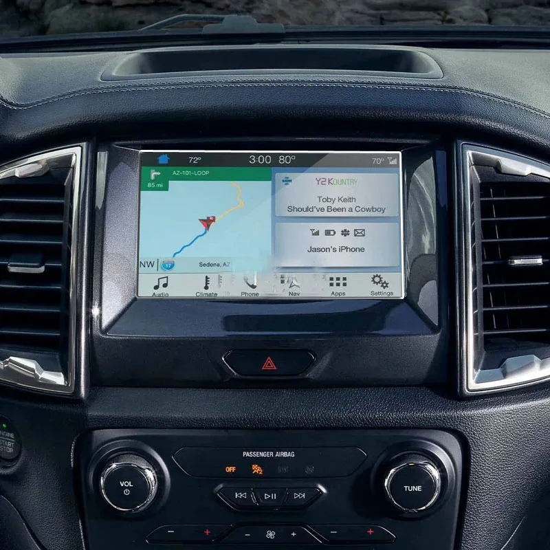 

Защитная пленка из закаленного стекла для Ford Ranger 2019 2020 2021 Автомобильная GPS-навигационная пленка ЖК-экран Защита от царапин пленка аксессуары