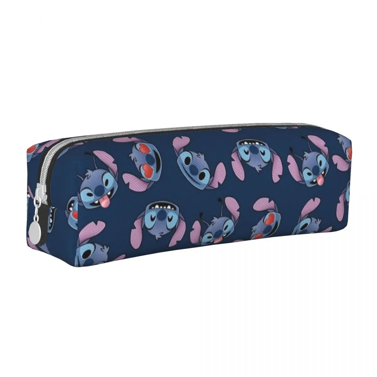 

Stitch With Hearts Pencil Cases Pen Bags Student Large Storage School Supplies Gift Pencilcases