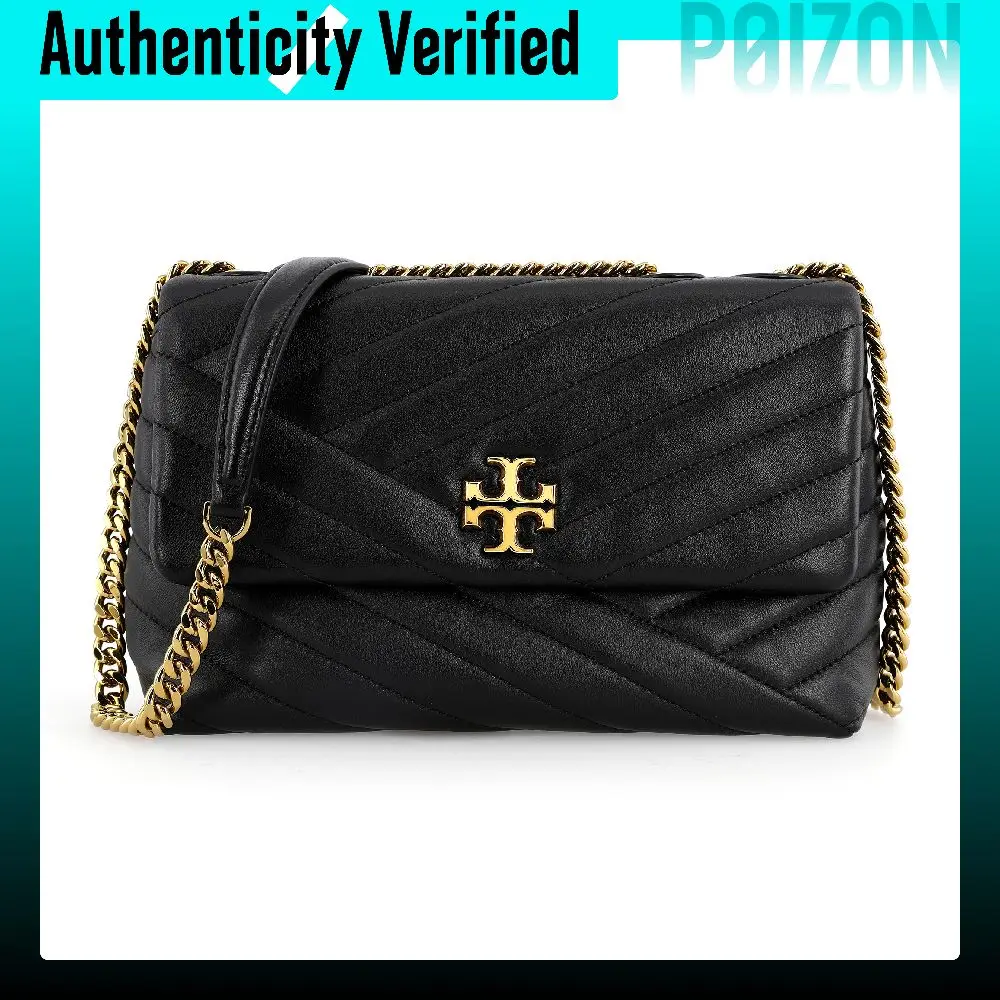 TORY BURCH Kira Sheepskin Crossbody Bags Small Women's Black Gold 64963-001