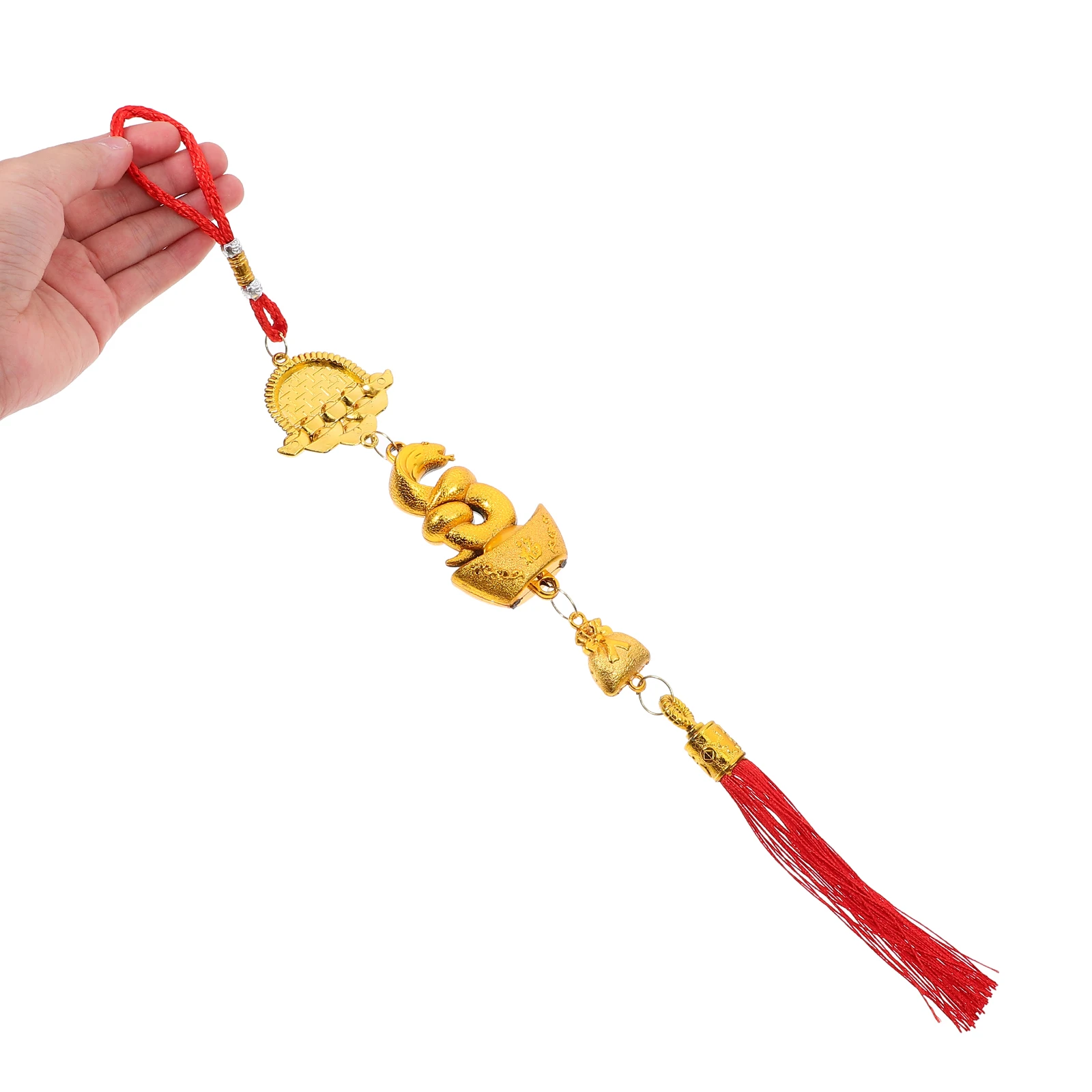

10 Pcs Chinese New Year Decorations Snake Pendant Spring Festival Supplies Hanging Ornaments Lucky Charms Blessings
