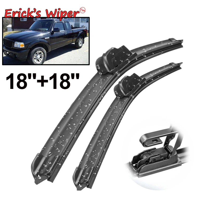 Erick\'s Wiper LHD Front Wiper Blades For Ford Ranger MK2 MK3 1993 - 2010 Windshield Windscreen Window Car Rain Brushes 18\