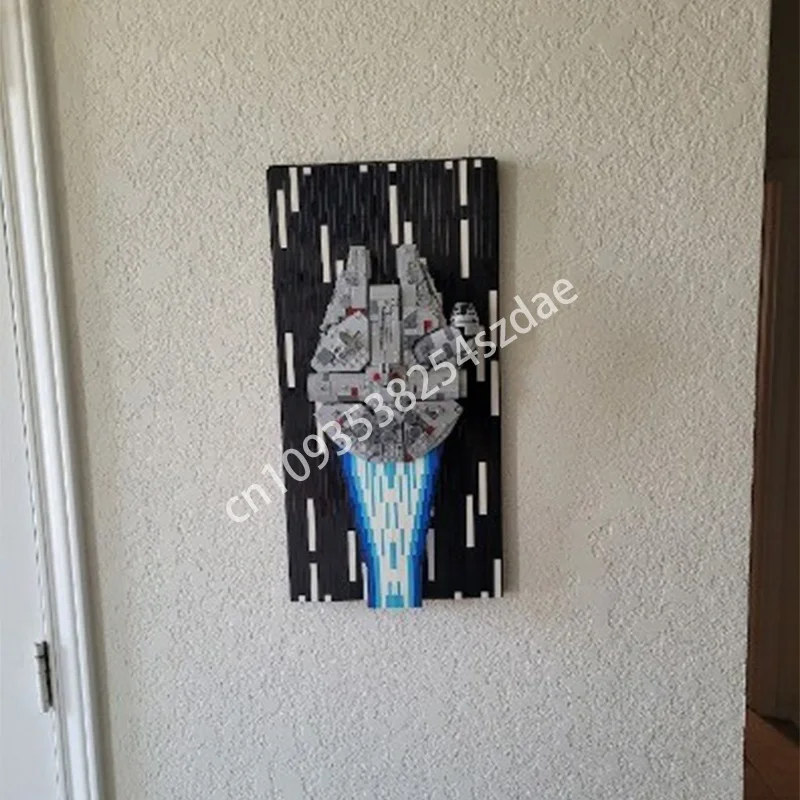 

1493pcs MOC Wall Display Star Battle Model Building Blocks Toy Construction Assemble DIY Christmas Gift Idea Education Birthday