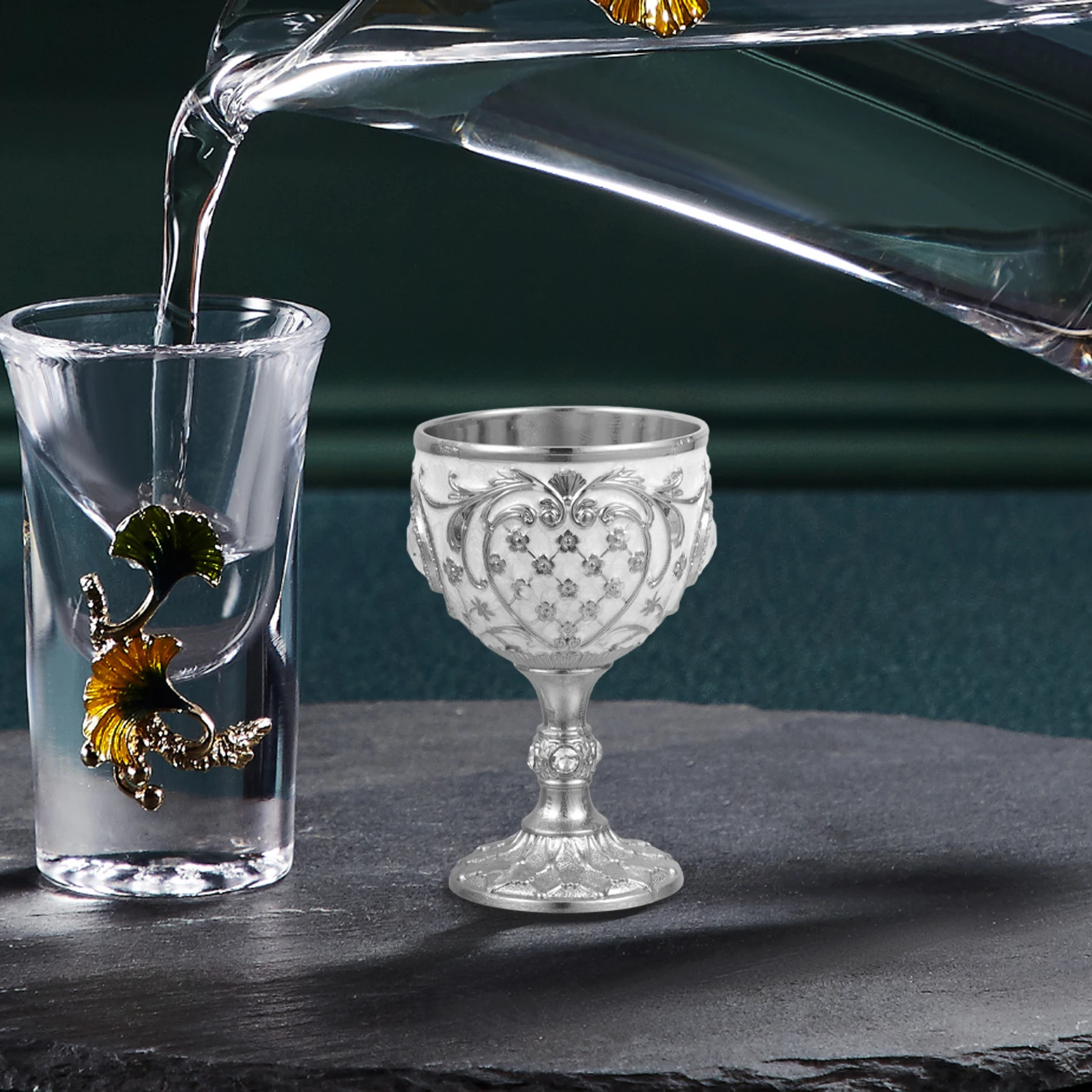 

Vintage Drinking Glassware Wine Decor Decorative Liquor Cup Decorate