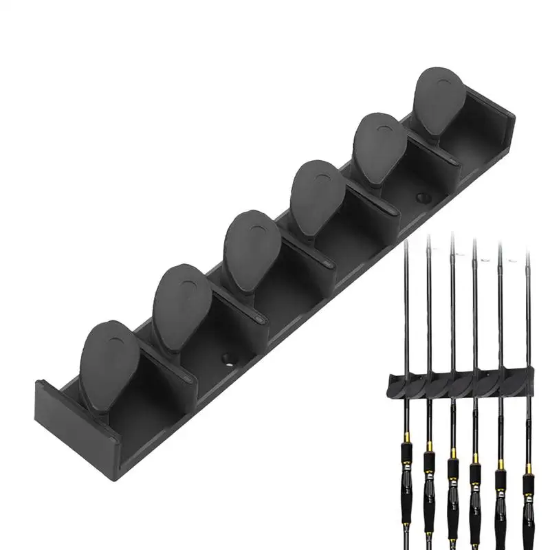 

Fishing Rod Holders For Wall Stable Fishing Pole Storage Rack Fishing Pole Holder Holds Up To 6 Rods Storage Racks No Drill