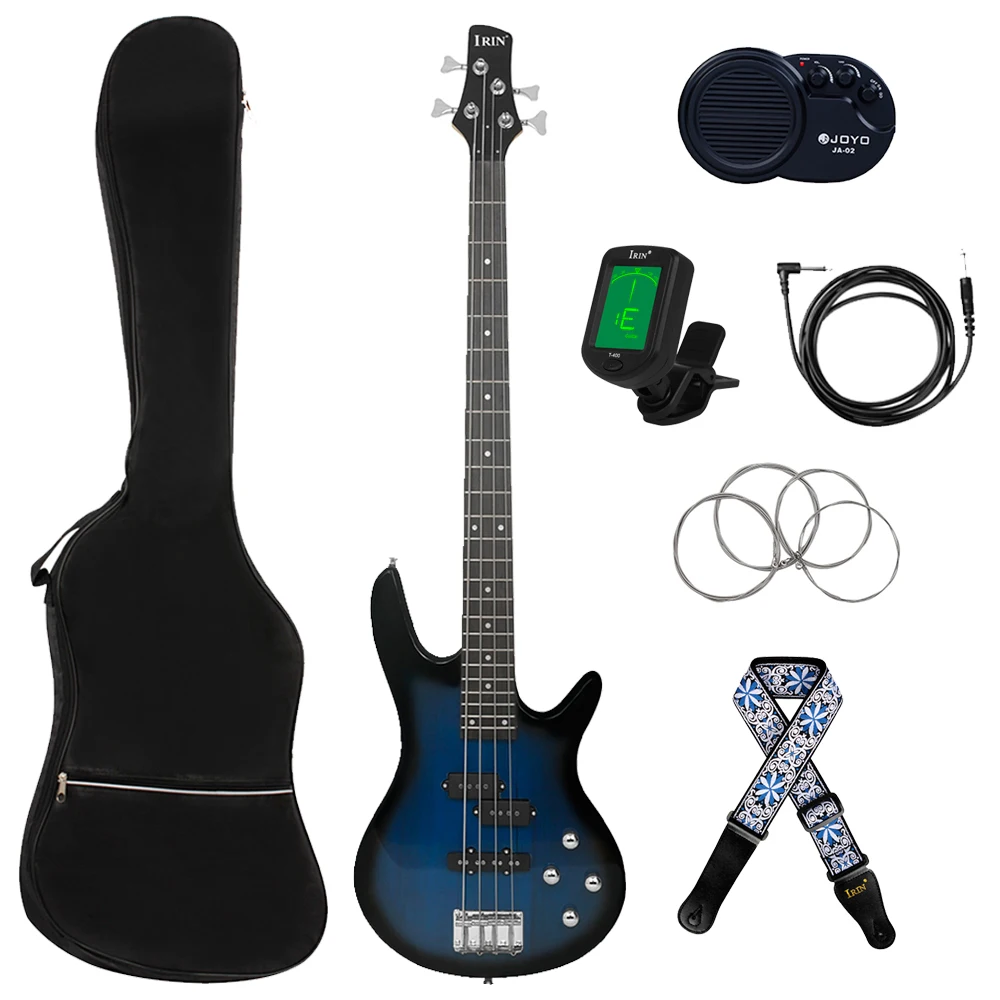 

IRIN 4 Strings 24 Frets Electric Bass Guitar Maple Body Bass Guitar Guitarra With Cable Speaker Strings Bag Parts & Accessories