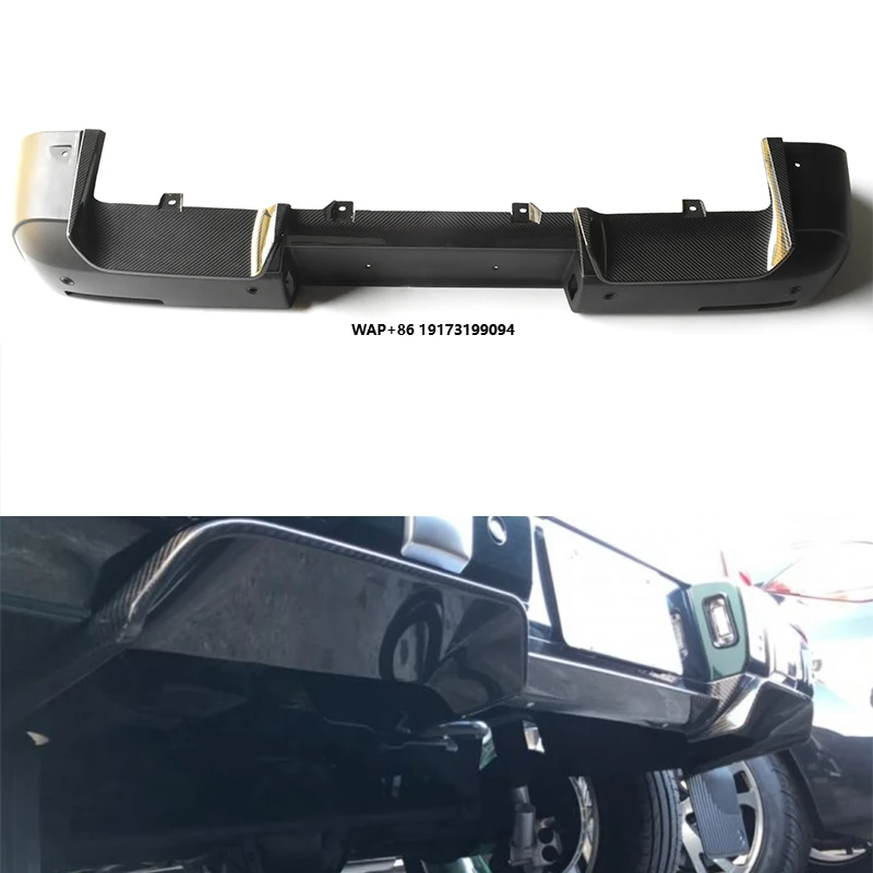 

2019+ W464 W463A Автоаксессуары: Задний диффузор B-стиля из сухого карбона для W464 G63, внешние детали