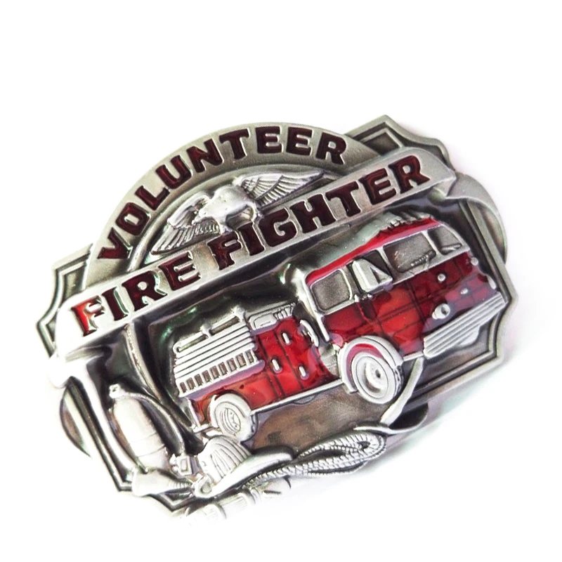 Cheapify Dropshipping Western Metal Firefighters Accessories Man Belt Buckle 40mm