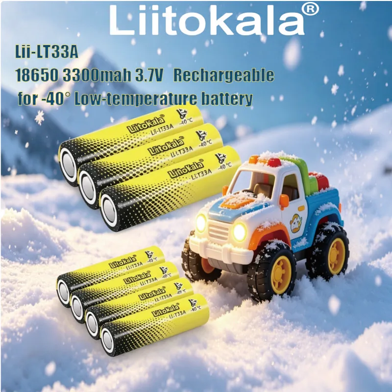1-20PCS LiitoKala 3.7V Rechargeable Battery  Lii-LT33A 18650 3300mah  for -40° Low-temperature