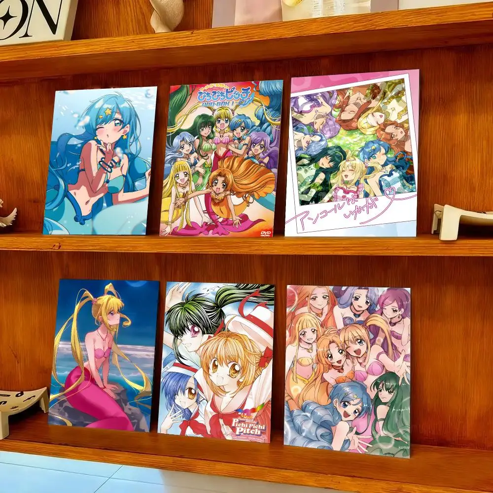 Mermaid Melody Pichi Pitch Poster HD Art Sticky Wall Waterproof Home Bedroom Bar Aesthetic Decoration Perfect Room Decor