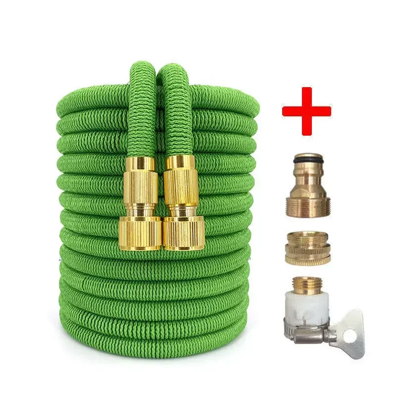 

High Pressure Flexible hose garden hose Copper joint Thickened Telescopic Reel Magic Water Pipe Garden Farm Irrigation Car Wash