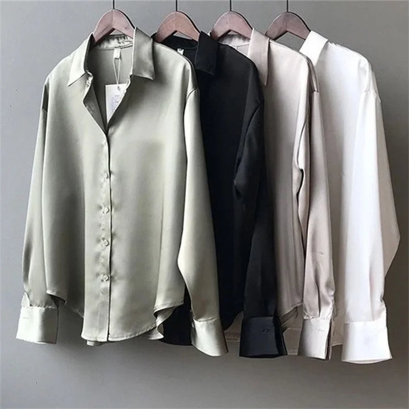 Customization Woman Spring Autumn Style Blouses Shirts Lady Casual Long Sleeve Turn-down Collar Blusas Tops DF4849 - view 4