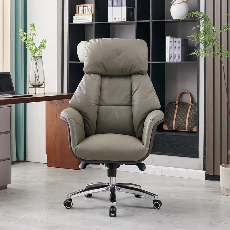 High Quality Luxury Modern Genuine Leather Executive Office Chair Ceo Boss Chair for Boss and Manager