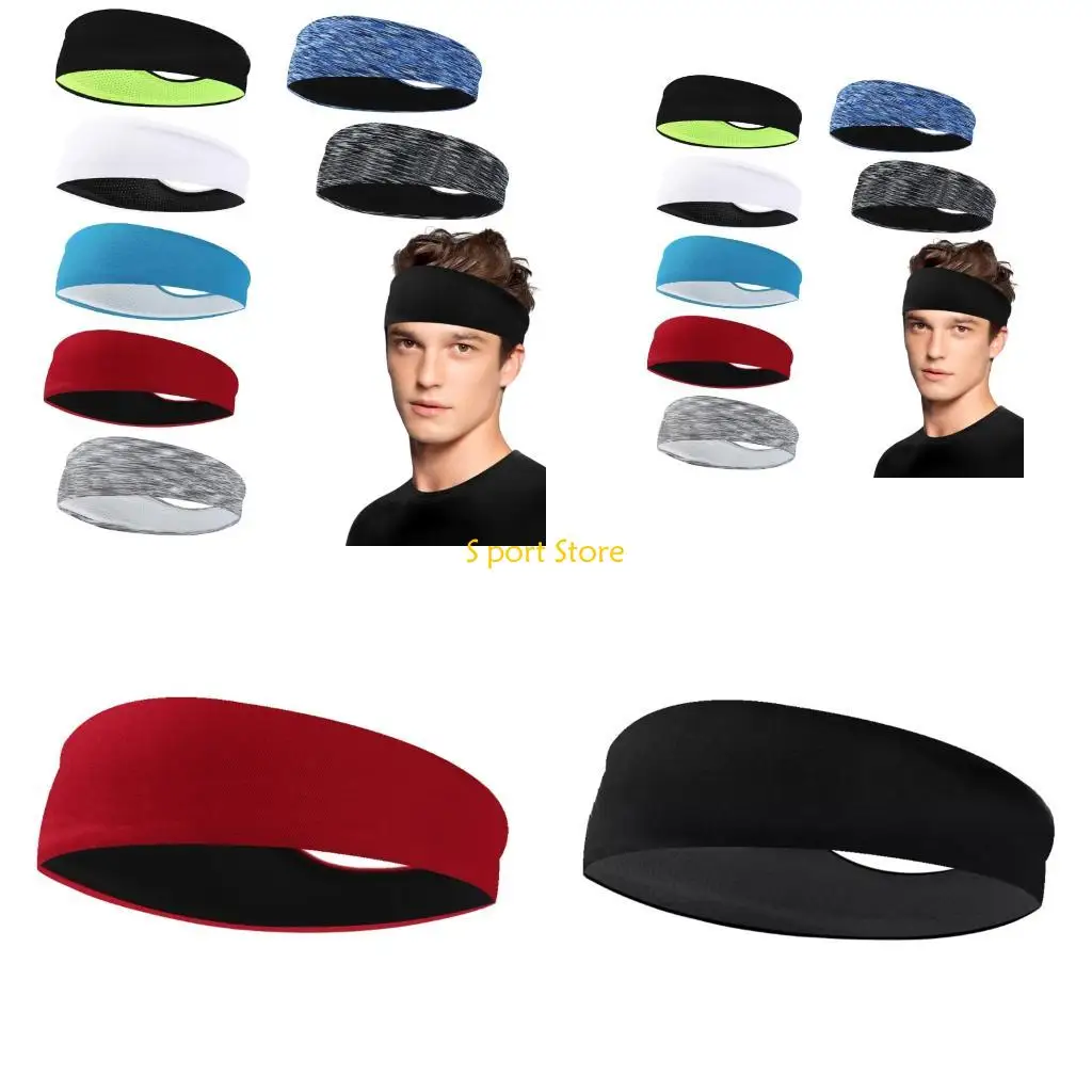 

U2JB Wide Comfortable Headband For Active Enthusiasts Quick Drying Fabric Sweat Resistant For Various Exercises