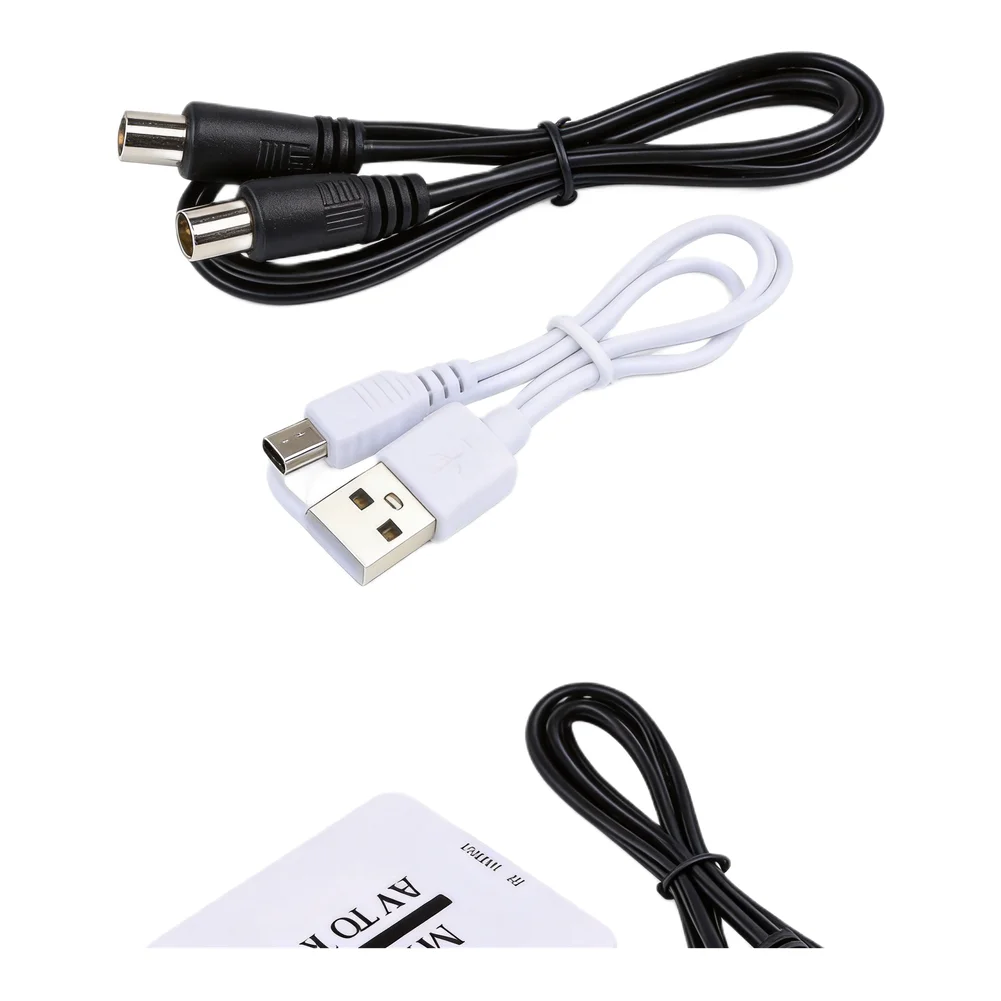 For TV For DVD Recorder Coaxial Adapter AV To RF Modulator AV RF Switcher Audio Signal Conversion Portable Design
