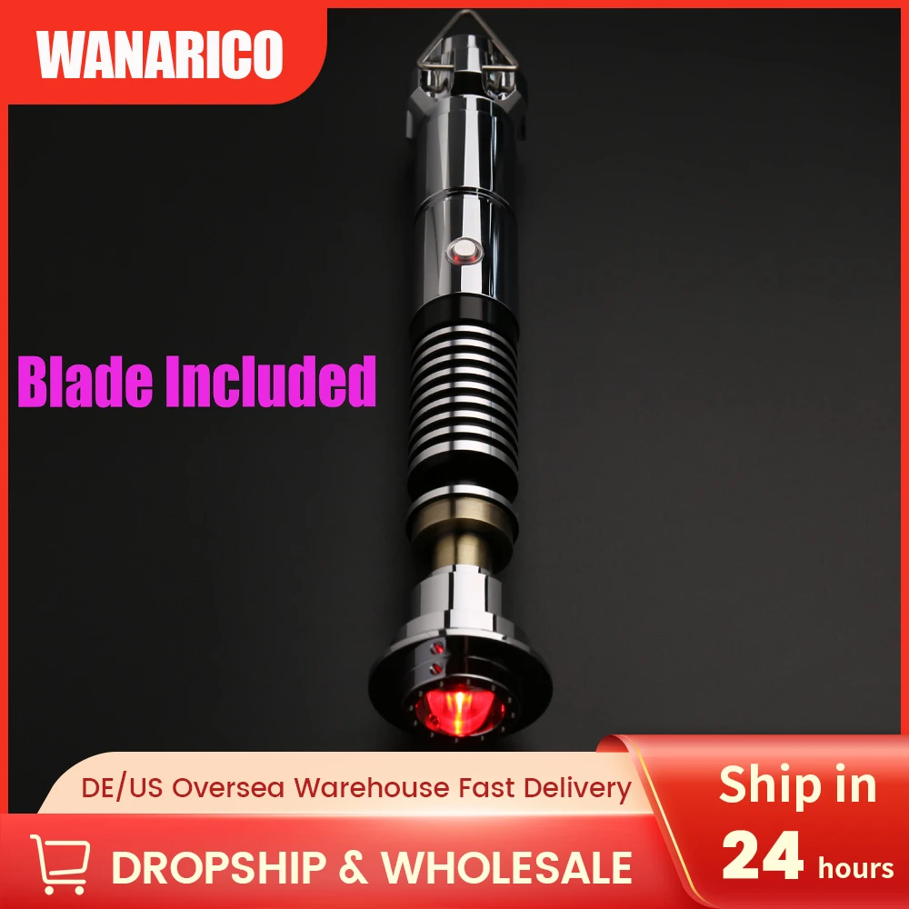 WANARICO Lightsaber Smooth Swing Heavy Dueling RGB 15 Colors Change 17sets Soundfonts Force FX FOC Blaster Toys Jedi laser Sword