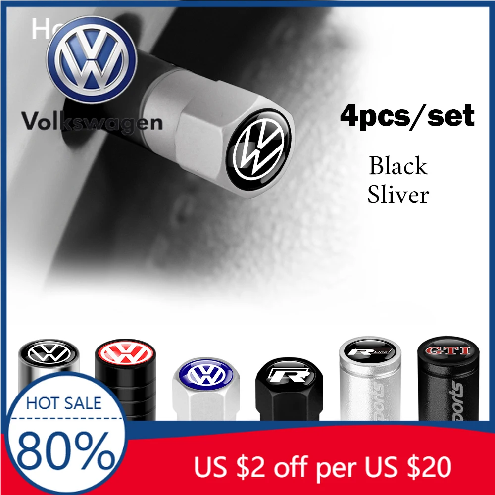 

Для VW Volkswagen Jetta MK5 Golf Автомобильные колпачки клапанов для шин Металлическая крышка воздушного клапана стержня колеса для Volkswagen VW GTI RLINE R Golf Pa