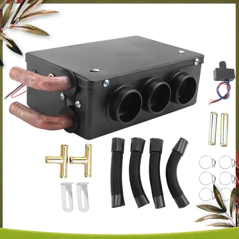 AB98-Car Truck Universal Defroster Car Heater Three-Hole Water Heating Heating Fan