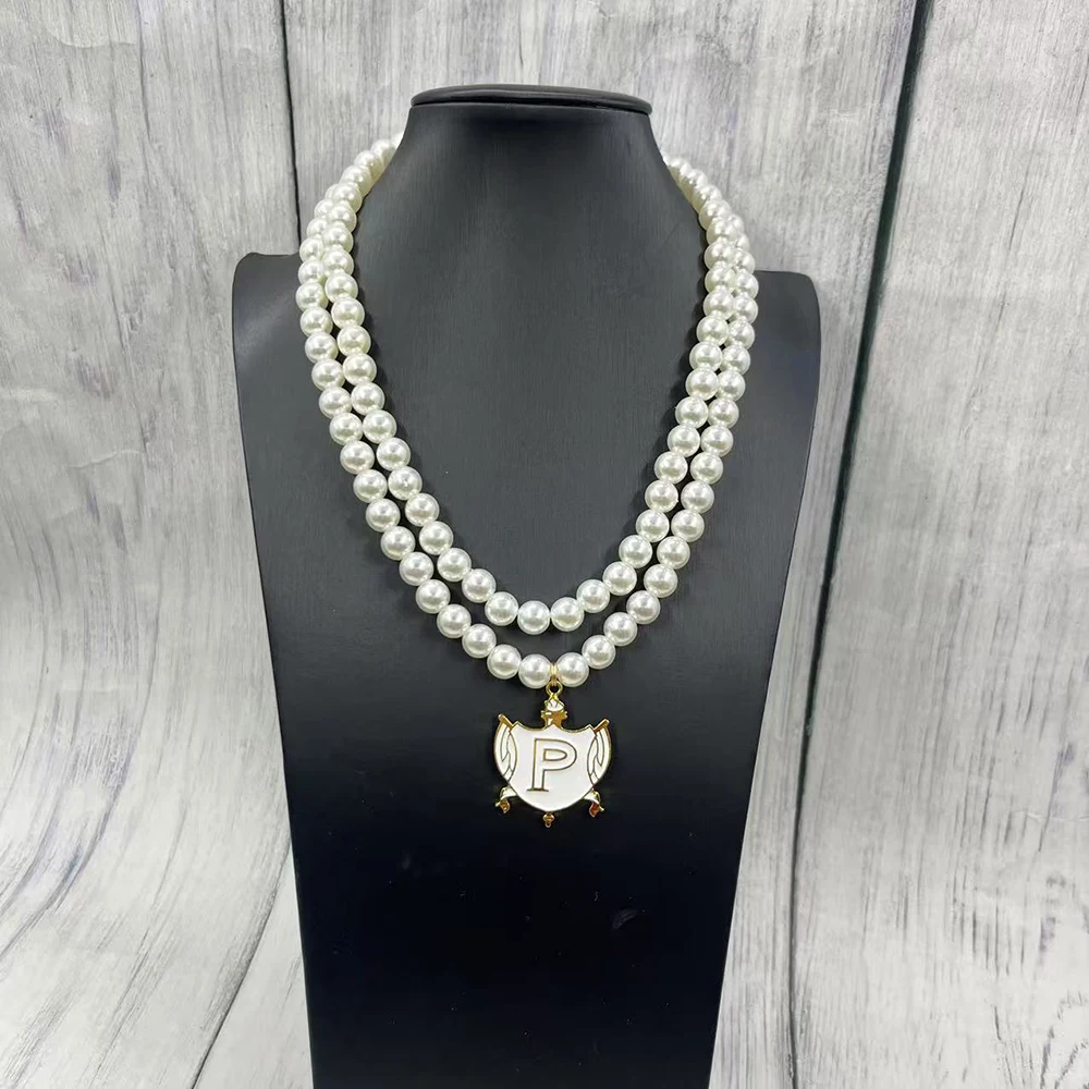 Topvekso Rho نادي نسائي SGR فيلو اللؤلؤ قلادة متعدد الطبقات بيان مجوهرات طويل المختنق #2