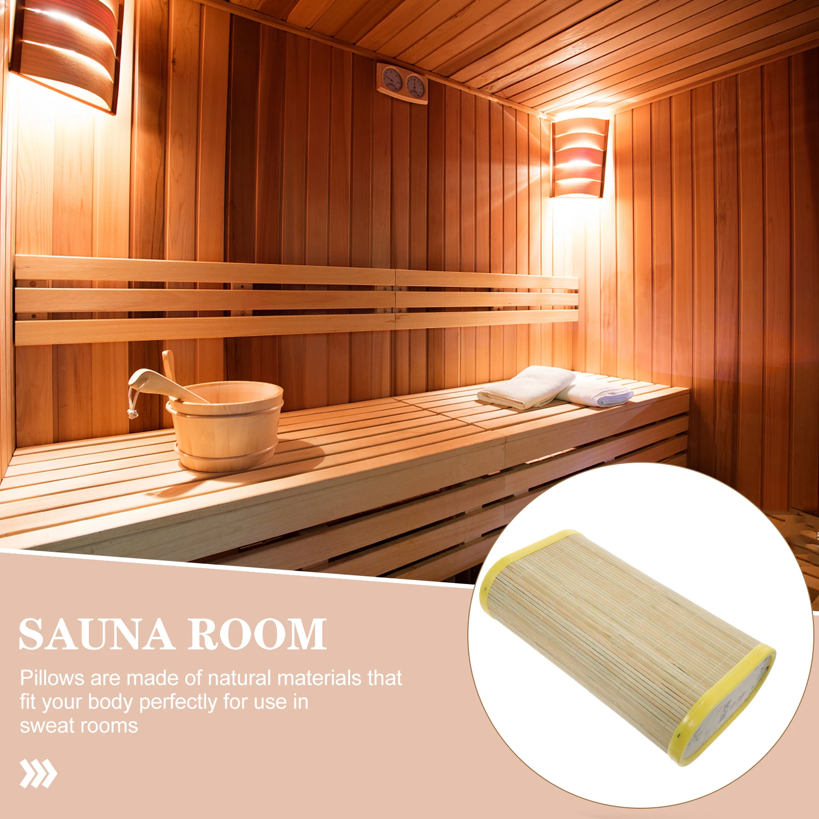 

Handmade Bamboo Pillow Cervical Neck Support Cooling Breathable Sweat Steam Room Bamboo Woven Elder Pillow Summer