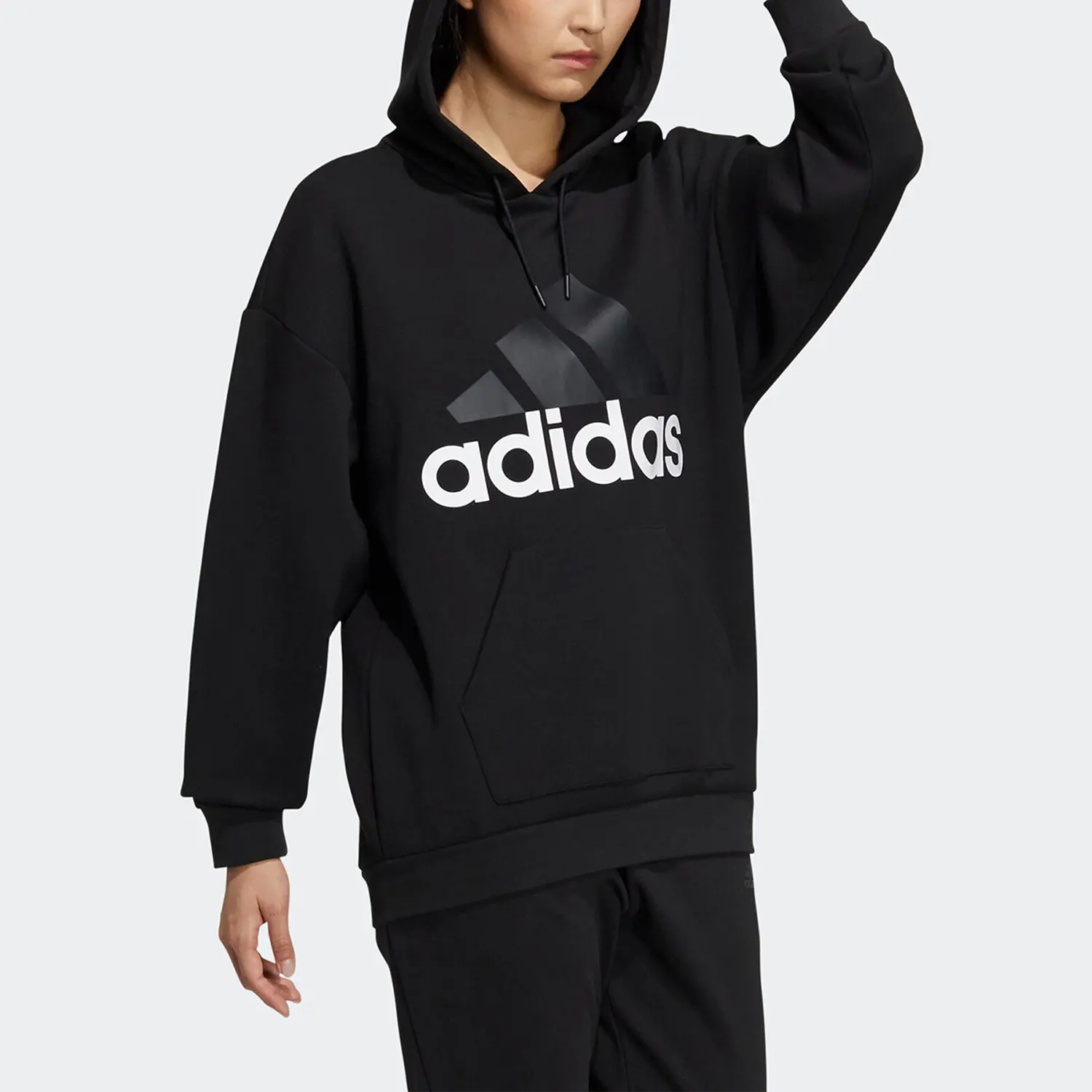 سترة رياضية كاجوال بغطاء للرأس أصلية جديدة للنساء من أديداس HM9380 #1