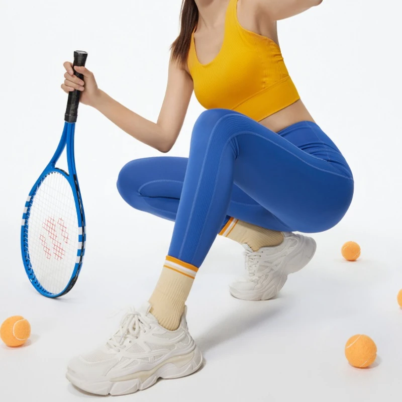 ارتفاع الخصر عارية الشعور طماق النساء مرونة اللياقة البدنية الجري اليوغا السراويل عادية تشكيل الجسم الورك رفع تجريب طماق