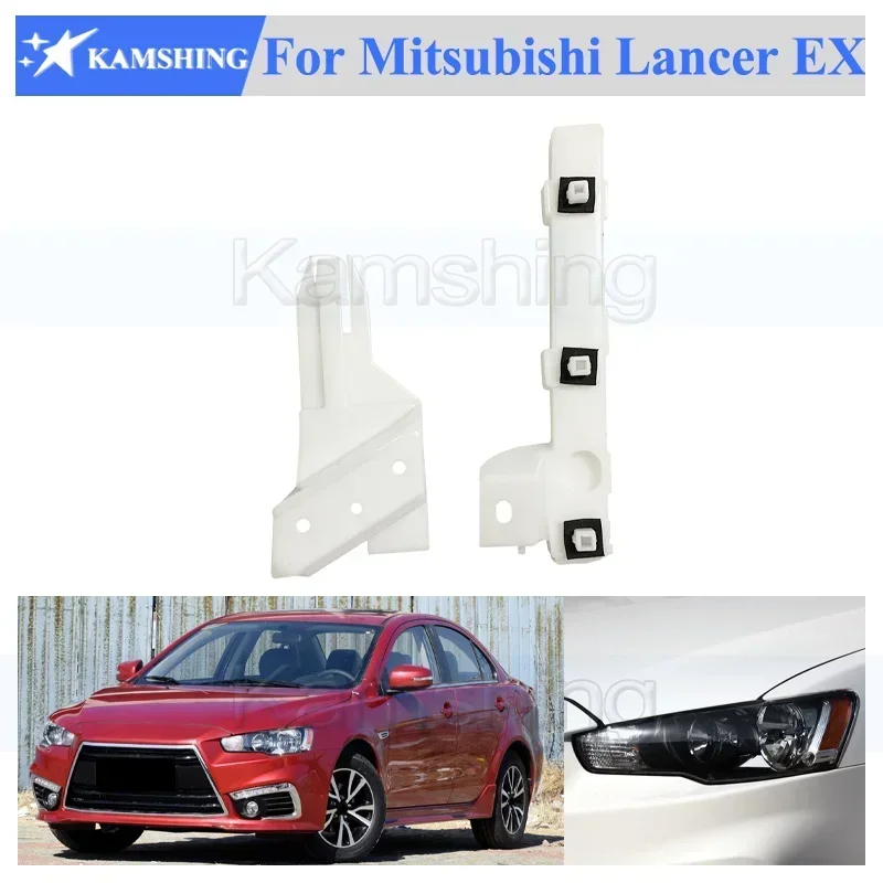 Kamshing For Mitsubishi Lancer EX EVO 2010-2016 Front Bumper Grille Grill-Bumper Bracket Headlight bracket