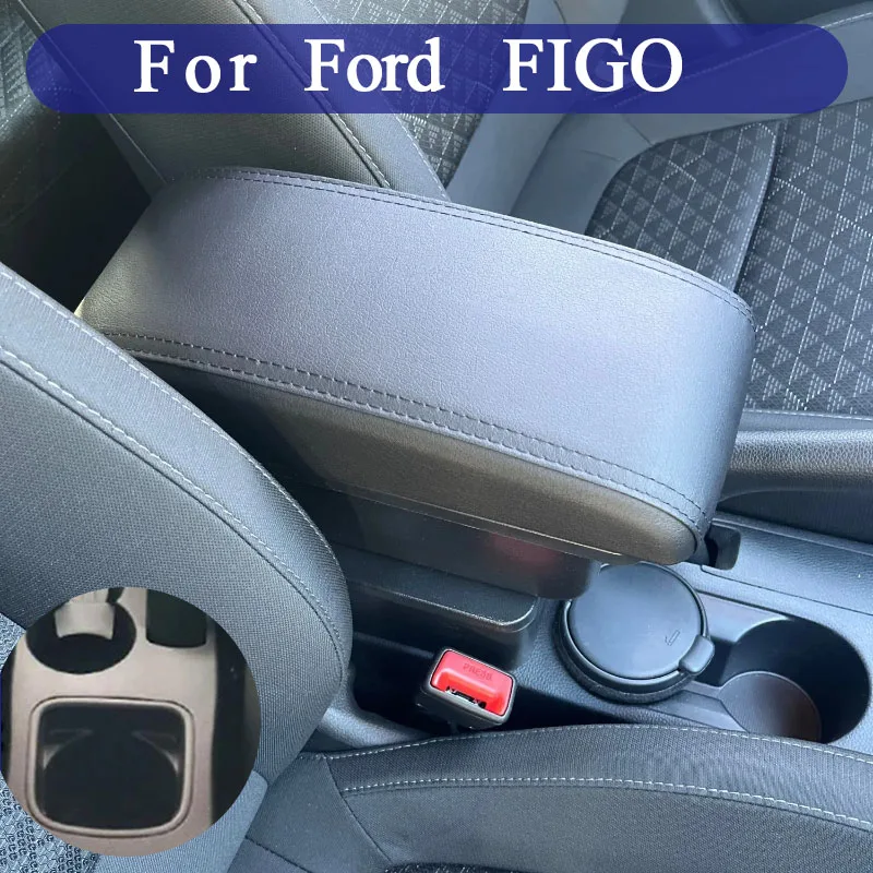 

For Ford FIGO Freestyle Endeavour 2018 center console box car armrest with usb car interior modification details accessories