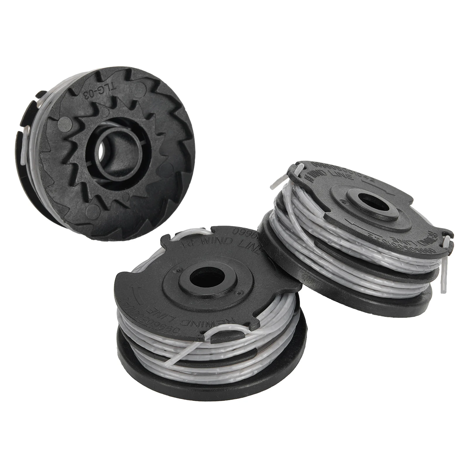 3pc Line Spools For For Greenworks Lawn Trimmers G40LT/ G40LTK2/ G40LTK2x/2101507/2101507UA/2101507UC Trimmer Spool Line Replace