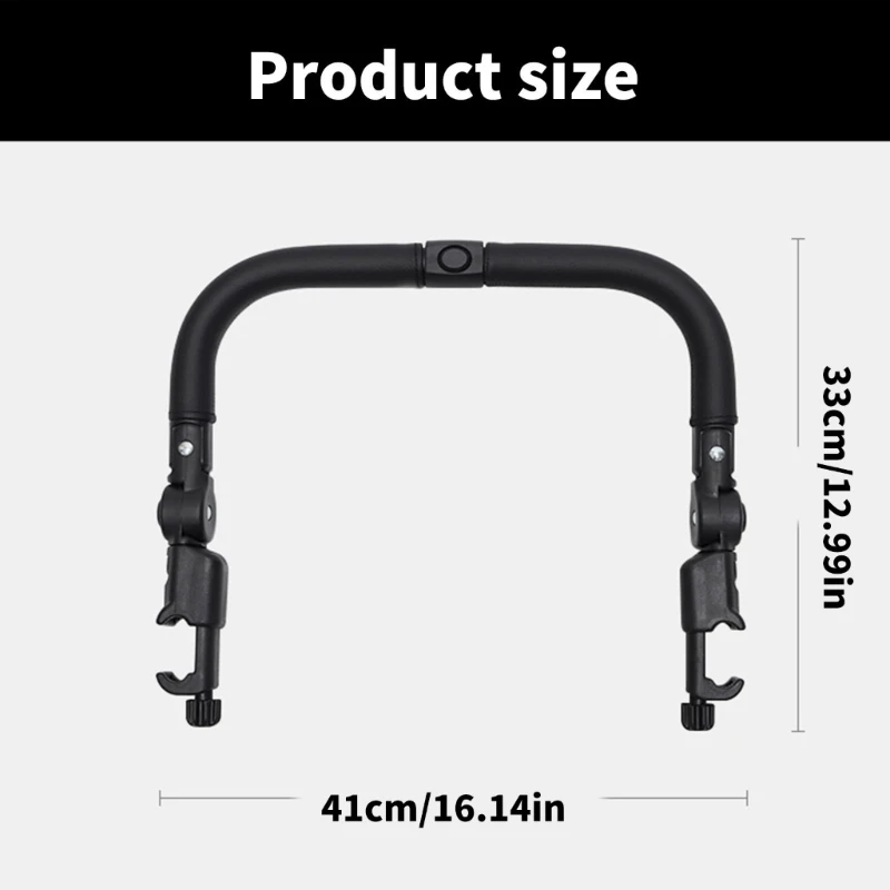 Detachable Handle Replacement Crossbar Pram Armrest Universal Baby Strollers Bumper Bar Handlebar Fit Most Pushchair