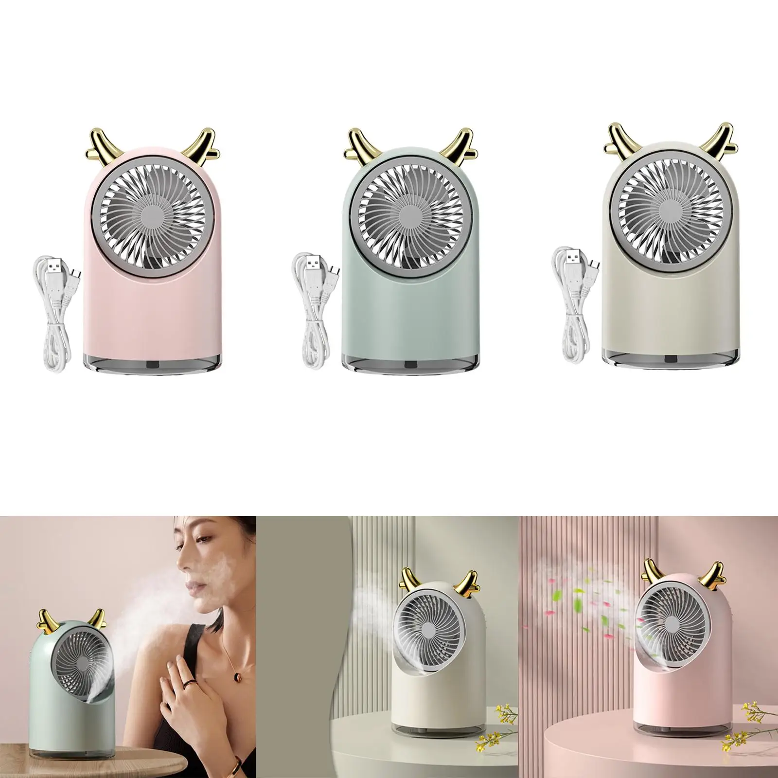 Bonito ventilador de ar condicionado pessoal refrigeração senhor ventilador mini mesa nebulização ventilador para o verão caminhadas ao ar livre refrigerador de ar silencioso trabalho