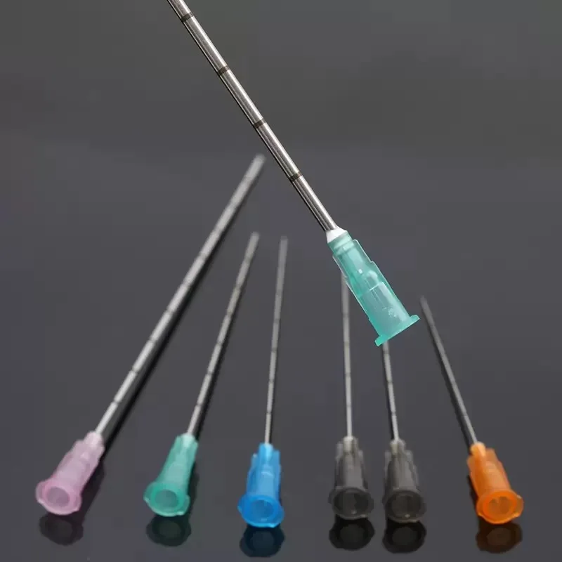 50pcs Disposable Blunt Tip Cannula Needle For Filler Injection 18G 21G 22G 23G 25G 27G 30G Uric Acid Facial Filling Nose 1 box