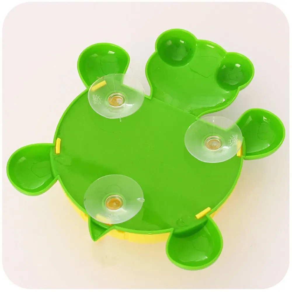 Cute Cartoon Tortoise Shaped Toothpaste Rack Strong Suction Cup Plastic Toothbrush Holder Bathroom Wall Suction Tooth Holder