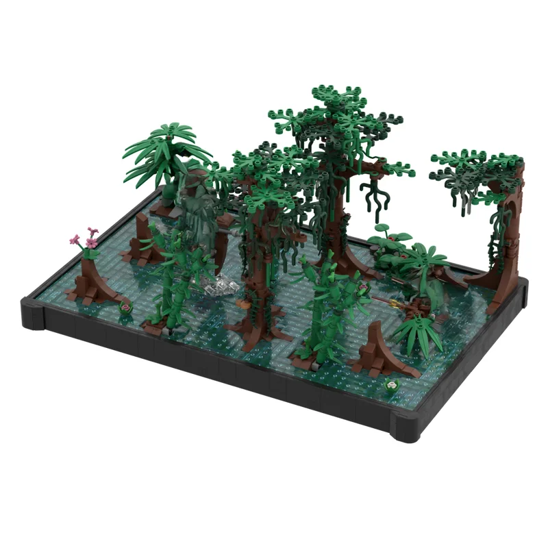 New 1688Pcs Famous Star Battle Movie Moc Diorama Swamp Model Diy Creative Ideas Bricks Toy Birthday Gift Building Blocks