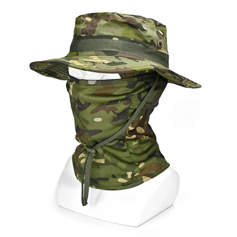 

Camouflage Boonie Cap Balaclava Hat Suit Foldable Soft Hat Outdoor Hiking Camping Fishing Sun Fisherman Hat