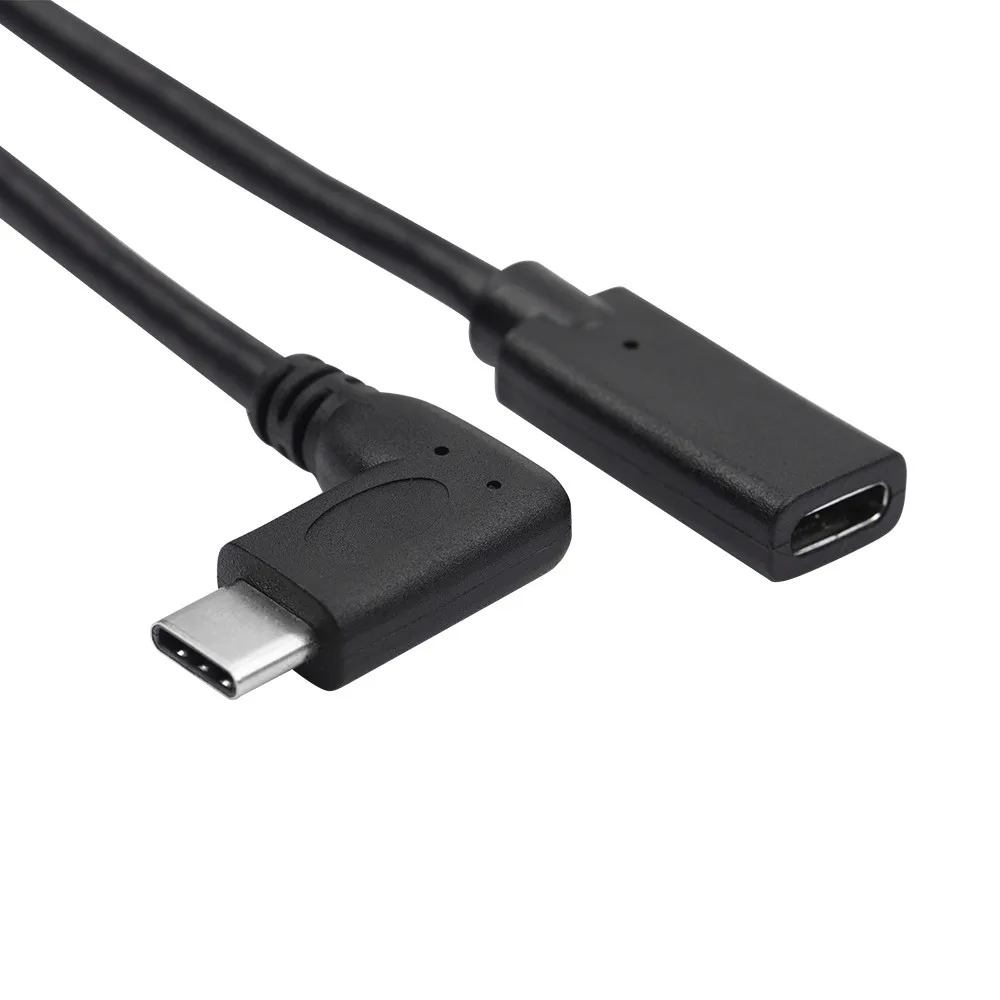 

USB3.1 USB-C Тип C 90-градусный левый и правый угловой удлинительный кабель для передачи данных с разъемом USB 3.1 для Macbook Tablet 0,2 м/1 м